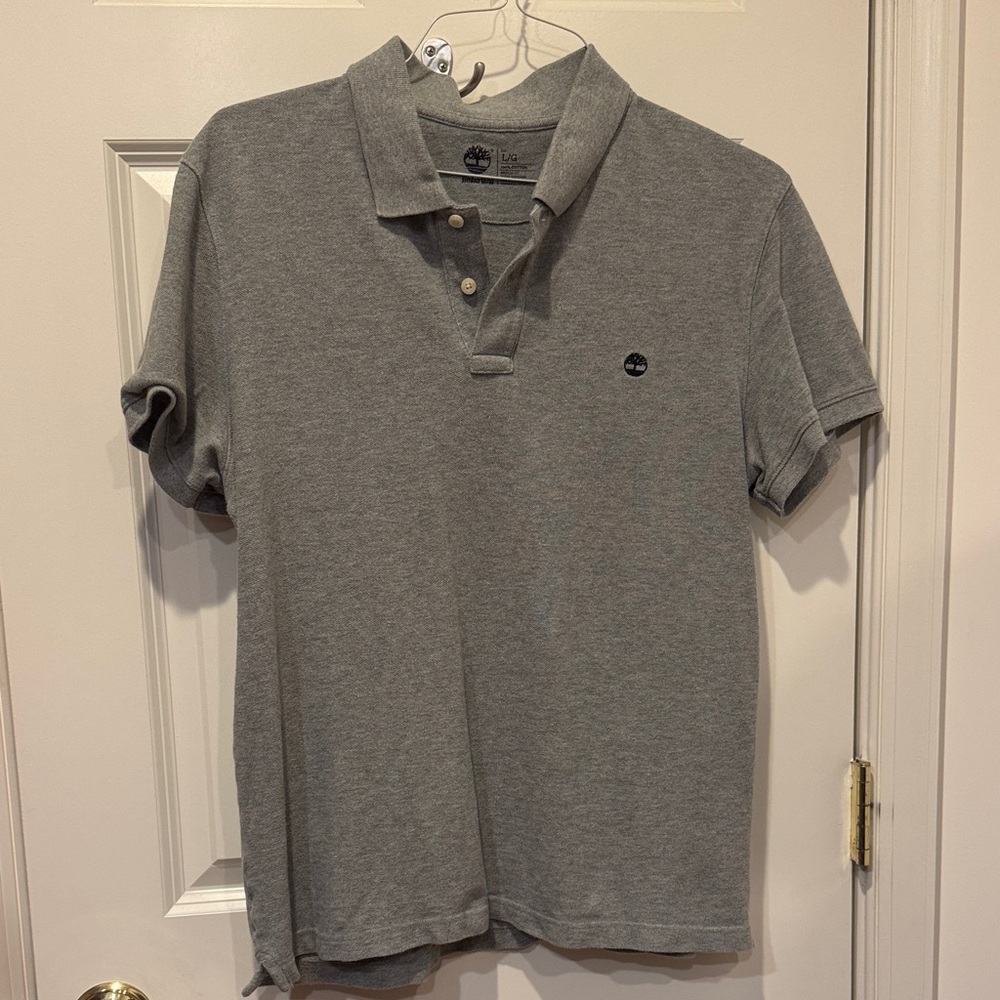 Timberland Men’s Gray Polo Shirt, size Large